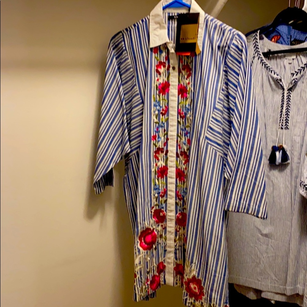 Hand embroidered shirt